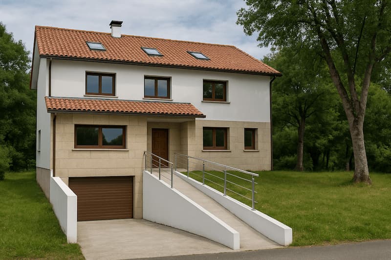 Puerta de garaje seccional instalada en Sanxenxo