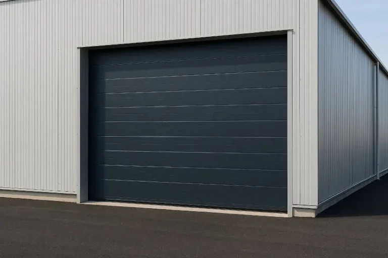 Puerta industrial seccional para zona de carga